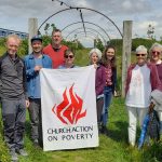 Church Action on Poverty supporters and staff at Newquay Community Orchard
