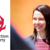 Church Action on Poverty's logo, beside a headshot of Stef Benstead